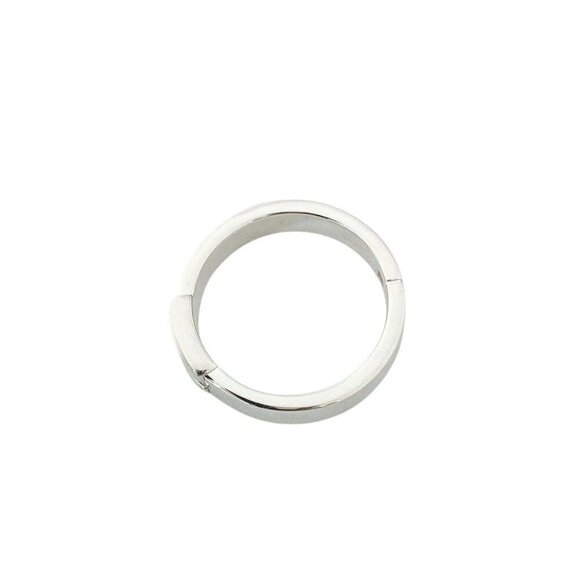 HERMES New Hercules Band Ring size US6.75 EU54 Silver 925 Auth #26851 - Picture 7 of 8